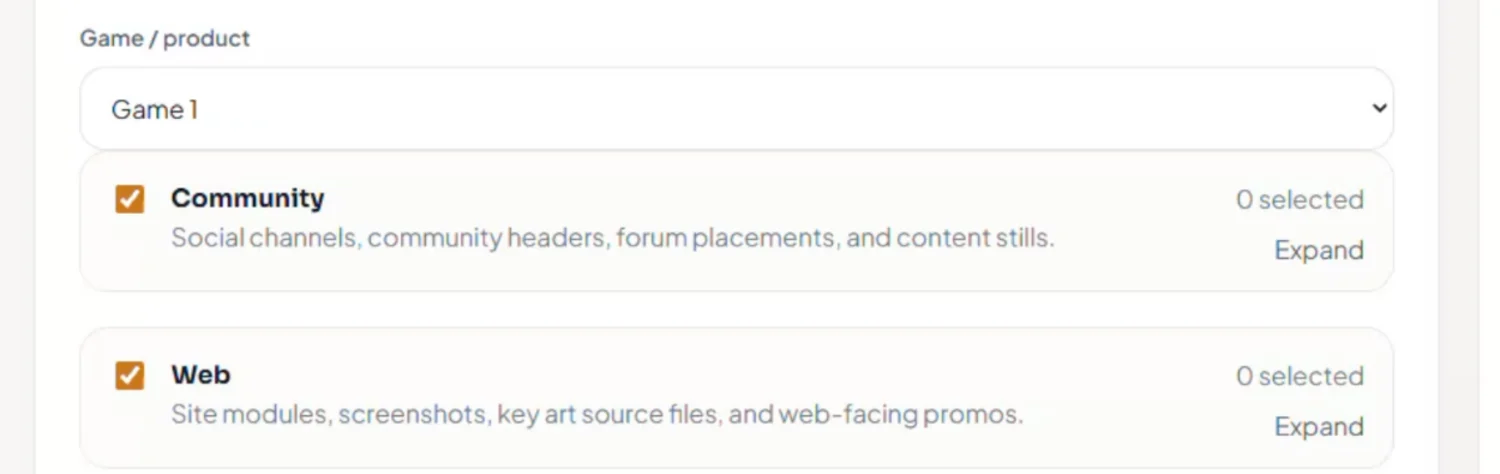 Real prototype: select title, channels and approved inputs
